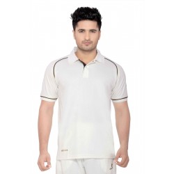 Omtex JW Cricket Whites T-Shirt (Half Sleeves)